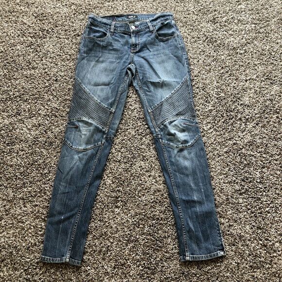 ALLEN B. by Allen Schwartz Jeans 6 Blue Mid Rise Retro Vintage Ankle Zip - Picture 13 of 13